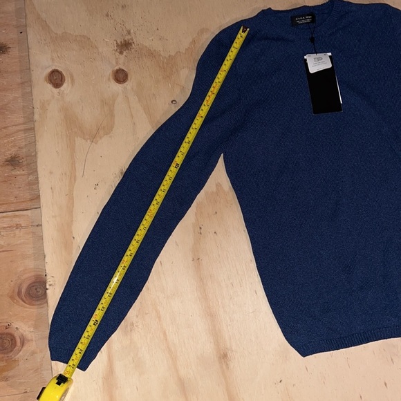 Zara Man navy crew neck sweater size S - Picture 5 of 5